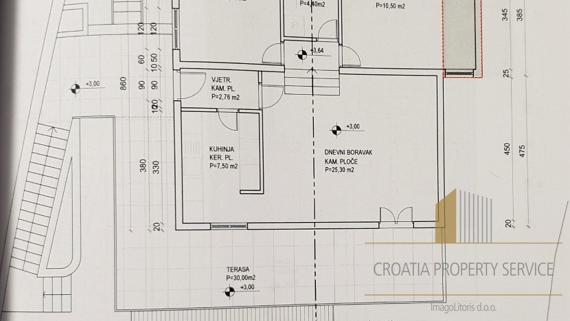 Attraktives Apartmenthaus in zweiter Reihe zum Meer in Bobovišće auf der Insel Brač!