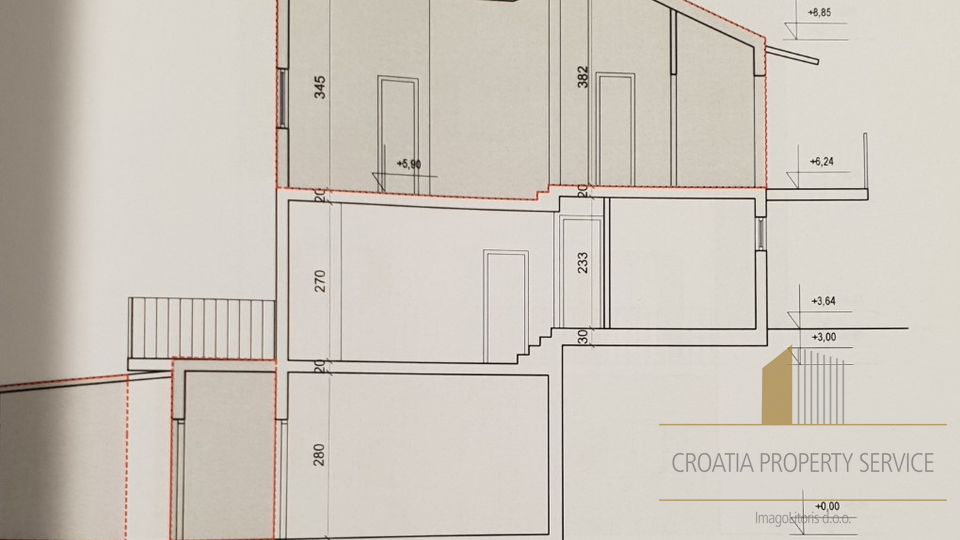 Attraktives Apartmenthaus in zweiter Reihe zum Meer in Bobovišće auf der Insel Brač!
