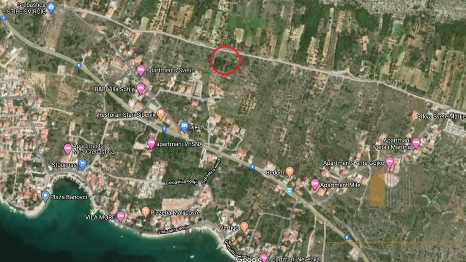 Building plot with sea view - Šibenik, Grebaštica!