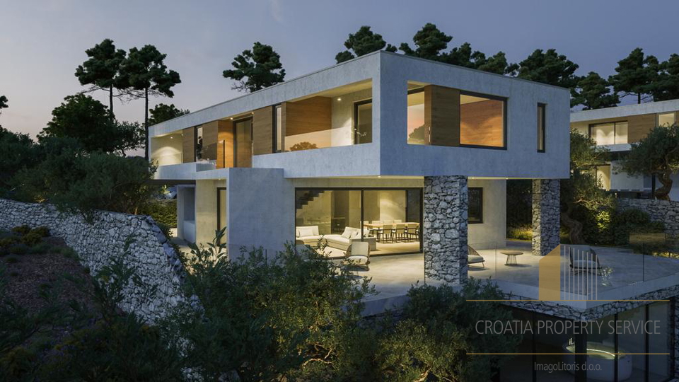 Modern luxury villa with sea view in Vodice!