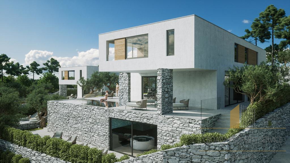 Modern luxury villa with sea view in Vodice!