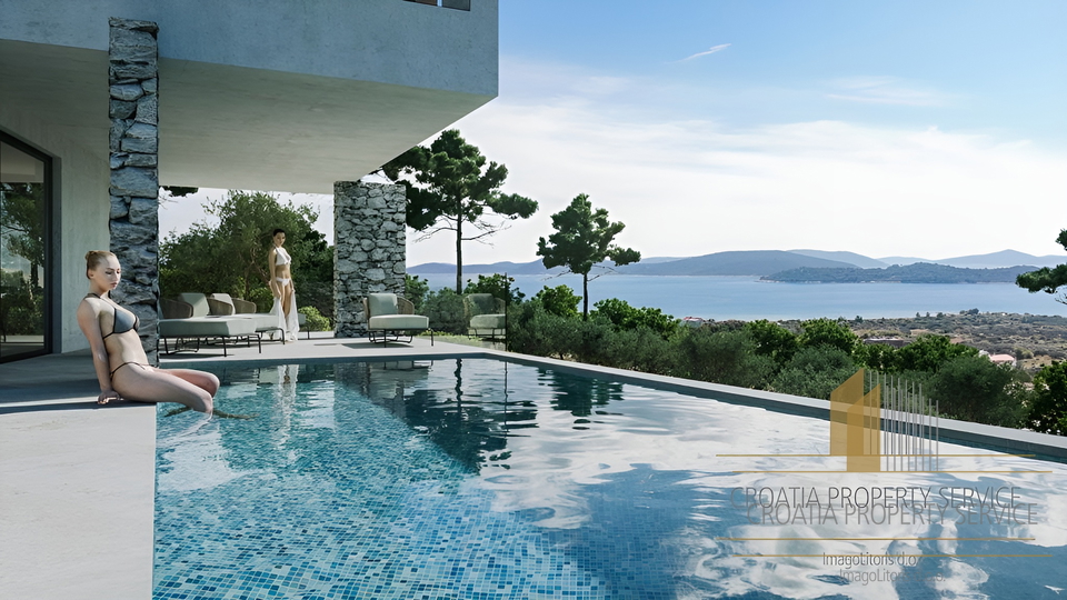 Moderne Luxusvilla mit Meerblick in Vodice!