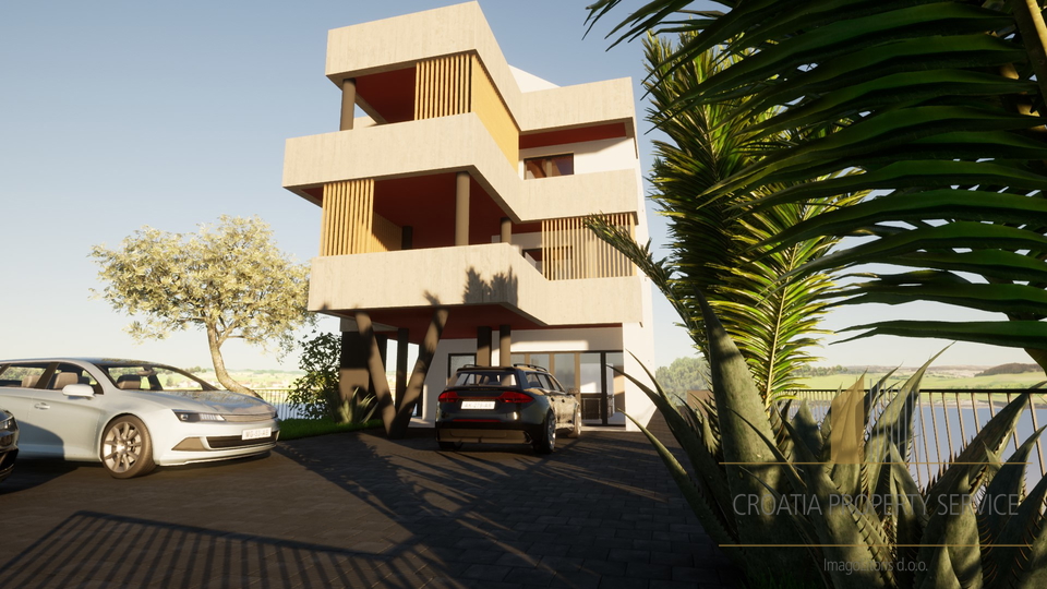 Luxus-Penthouse in einem Neubau, erste Reihe am Meer - Vodice!