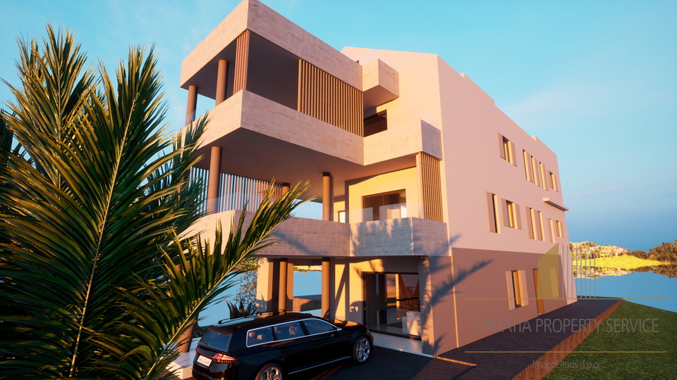 Luxus-Penthouse in einem Neubau, erste Reihe am Meer - Vodice!