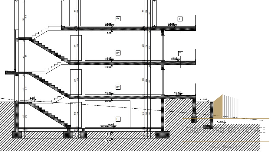 Modern residential building 120 m from the beach in Žaborić!