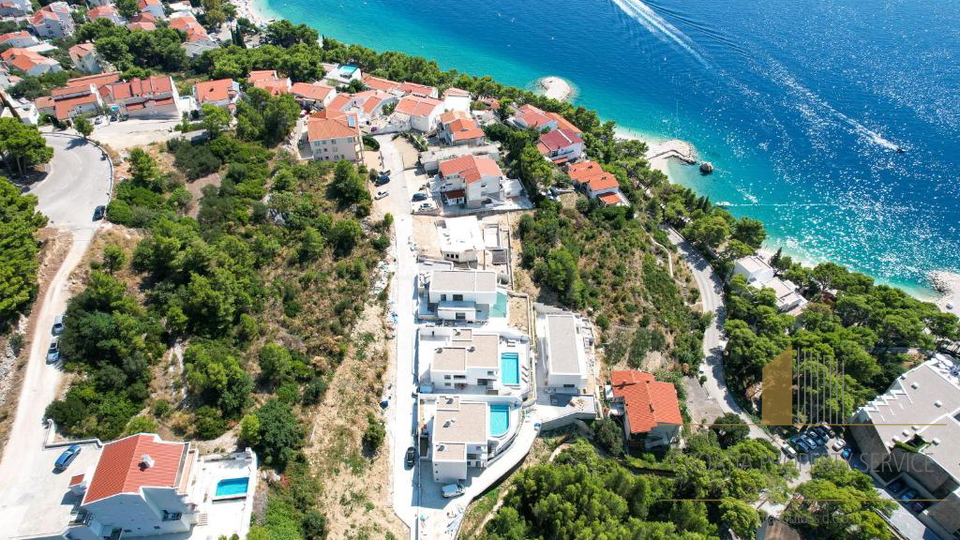 Newly built villa in Baška Voda with open sea view!