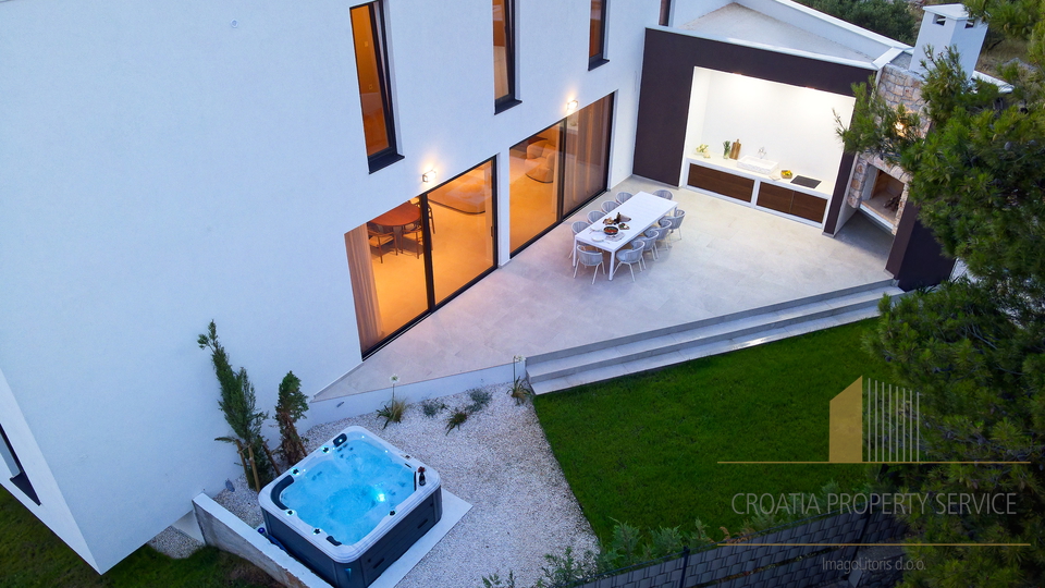 Exklusive moderne Villa mit Panoramablick auf das Meer – Primošten!