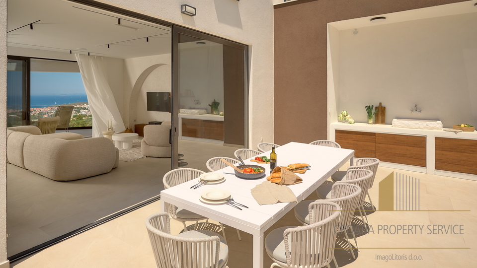 Exklusive moderne Villa mit Panoramablick auf das Meer – Primošten!