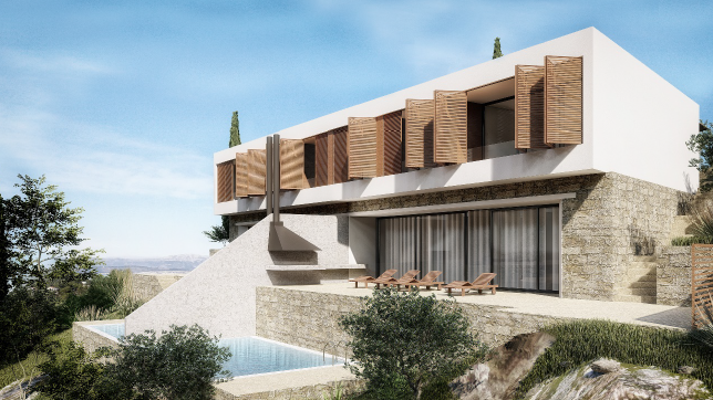 A complex of 7 luxury villas in an exclusive location&comma; first row by the sea - the island of &Scaron;olta&excl;