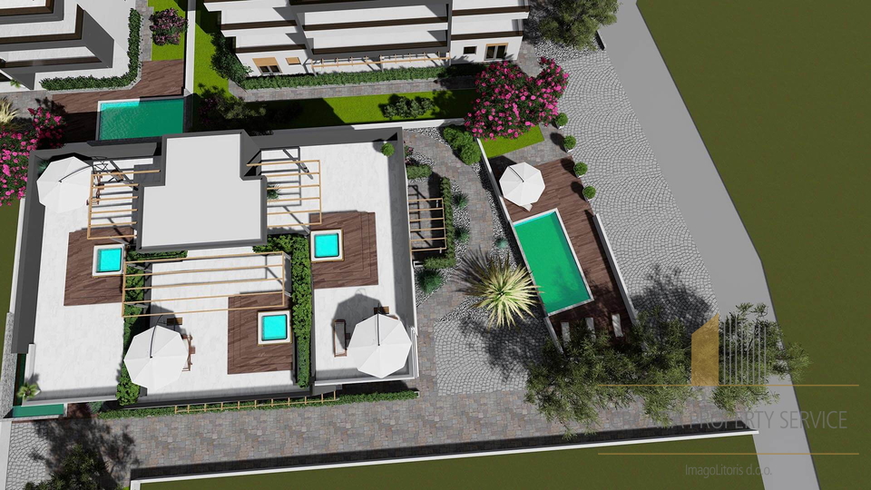 Luksuzni penthouse s krovnom terasom 70 m od mora - Privlaka!