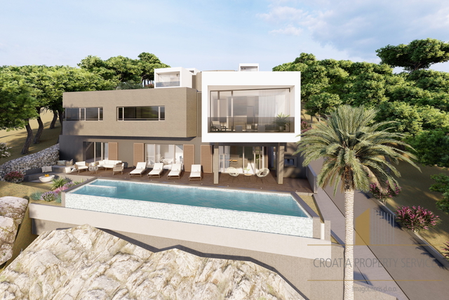 Moderna luksuzna vila OCEAN s pogledom na more u blizini Trogira!