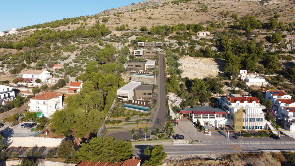 Luxury semi-detached villa with sea view in a prestigious location near Trogir!