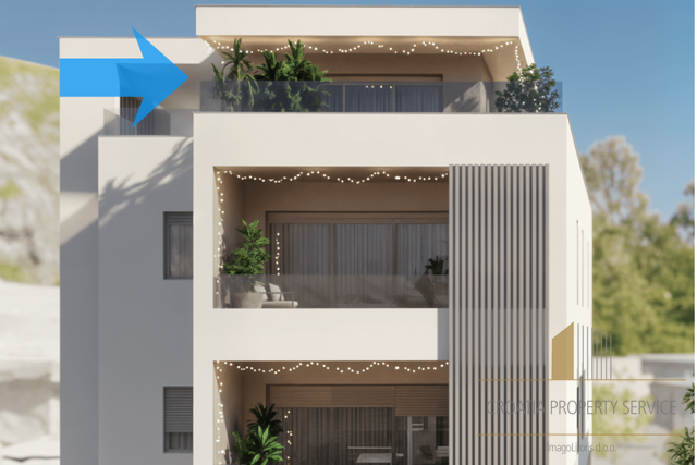 Penthouse z odprtim panoramskim pogledom na morje v Kaštel Stari!