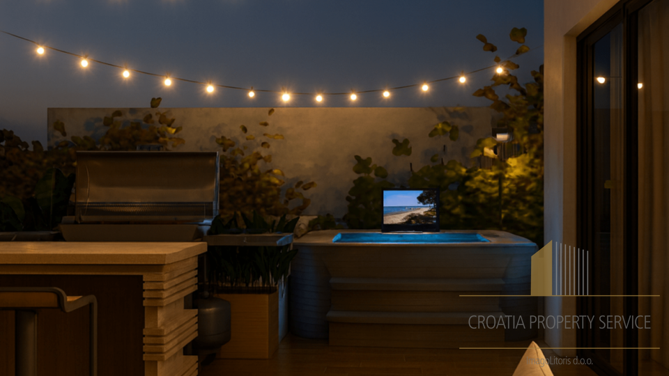 Penthouse z odprtim panoramskim pogledom na morje v Kaštel Stari!