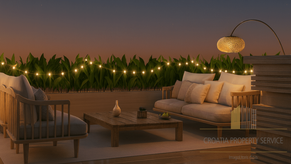 Penthouse z odprtim panoramskim pogledom na morje v Kaštel Stari!