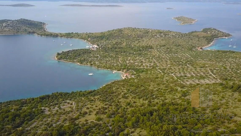 Terreno agricolo esclusivo di 300.000 m² sull'isola di Žut, Kornati!