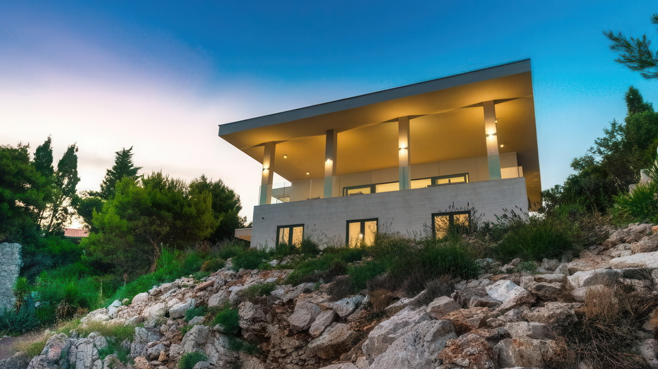 New modern villa first row by the sea near Dubrovnik&excl;