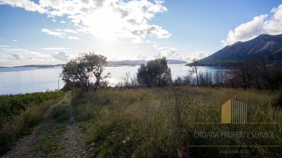 Steinhaus zur Anpassung auf einem Grundstück von 9500 m2 in Pelješac!