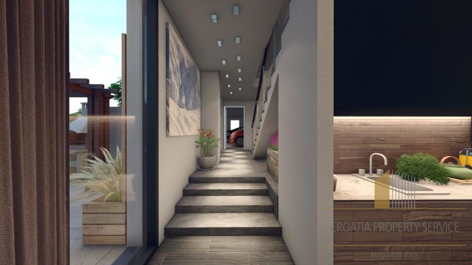 Moderne Villa mit Pool 90 m vom Meer entfernt in der Nähe von Zadar!