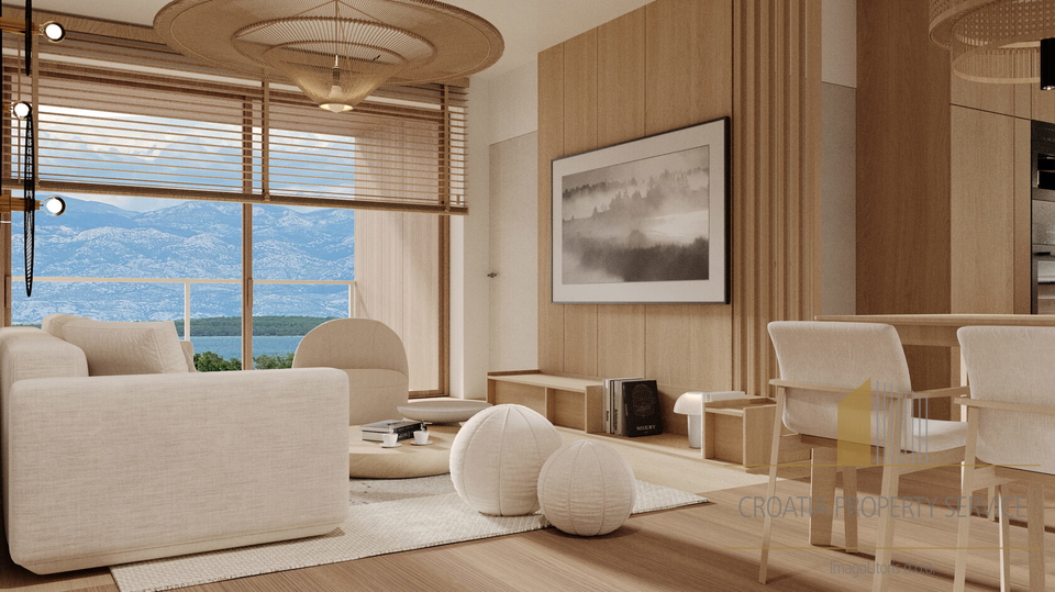 Luxuswohnung mit Garten und Meerblick in einem modernen Neubau - Nin!