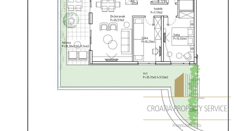 Zweizimmerwohnung mit wunderschönem Meerblick in einem luxuriösen Komplex - Makarska!