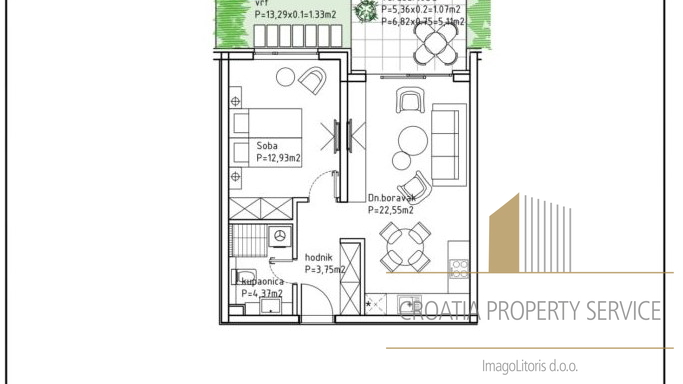 Zweizimmerwohnung mit wunderschönem Meerblick in einem luxuriösen Komplex - Makarska!