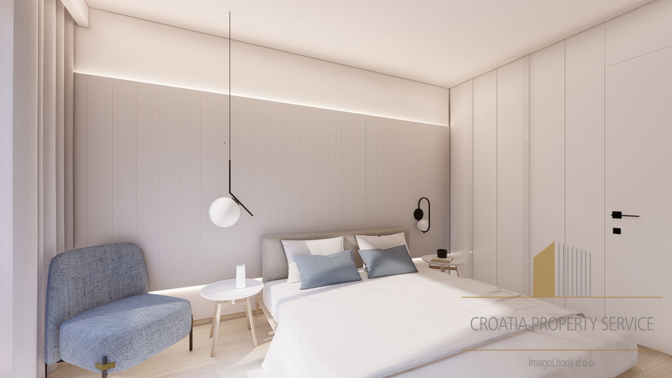 Zweizimmerwohnung mit wunderschönem Meerblick in einem luxuriösen Komplex - Makarska!