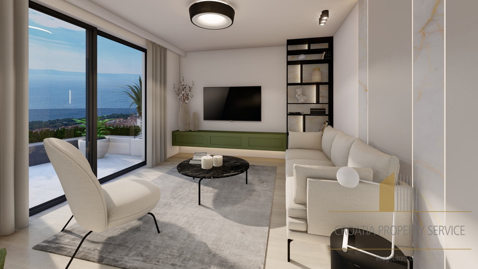 Zweizimmerwohnung mit wunderschönem Meerblick in einem luxuriösen Komplex - Makarska!