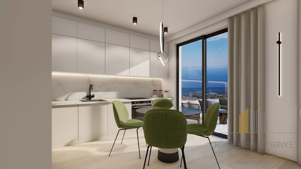 Zweizimmerwohnung mit wunderschönem Meerblick in einem luxuriösen Komplex - Makarska!