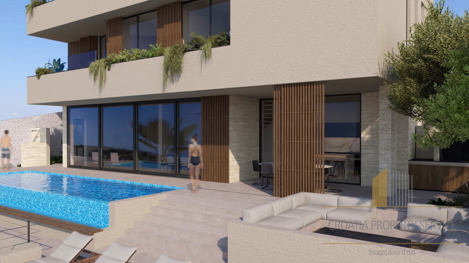 Luxurious villa first line to the sea with a private pier on the island of Korčula!