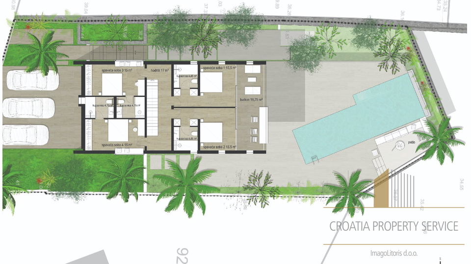 Modern luxury villa with sea view in Sutivan on the island of Brač!
