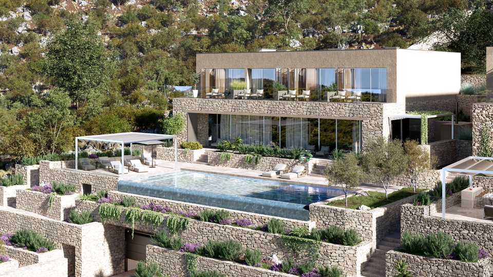A complex of 7 luxury villas in an exclusive location&comma; first row by the sea - the island of &Scaron;olta&excl;