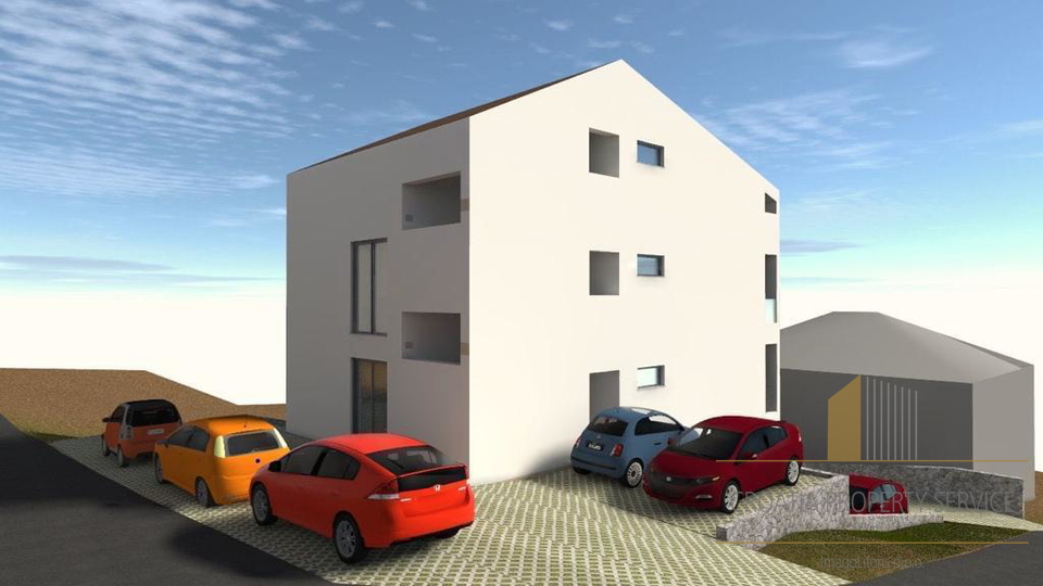 Eine geräumige Wohnung mit offenem Meerblick in einem neuen Gebäude auf der Insel Čiovo!
