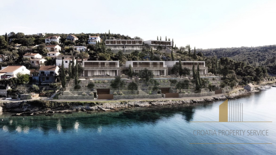 Kompleks od 7 luksuznih vila na ekskluzivnoj lokaciji prvi red uz more - otok Šolta!