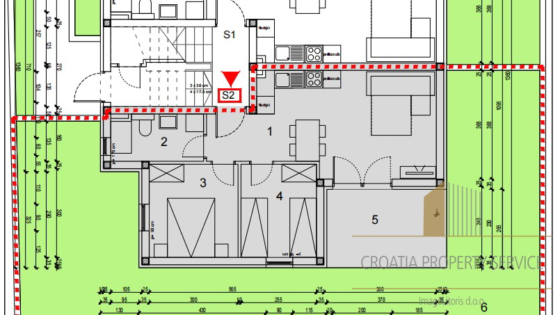 Dvosobno stanovanje v sodobni novogradnji v bližini plaže - Grebaštica!