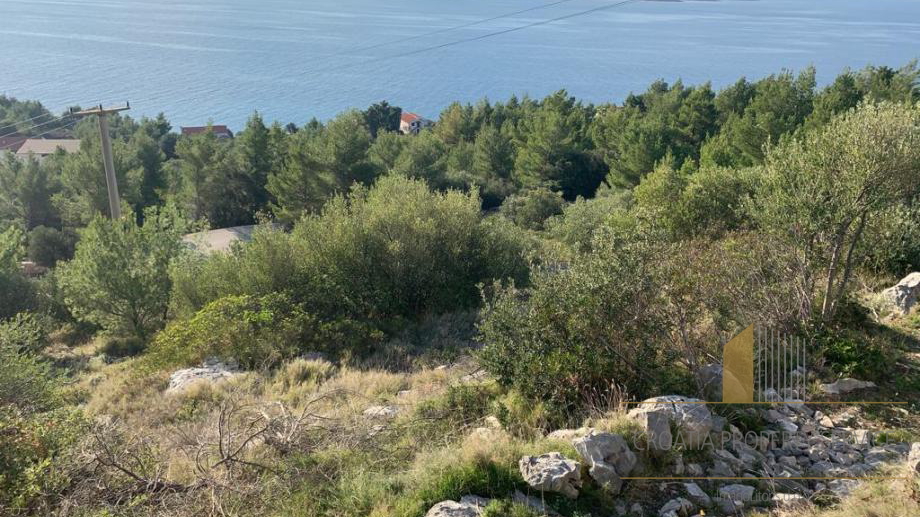 Baugrundstück mit wunderschönem Blick auf das Meer - Zavala, Insel Hvar!