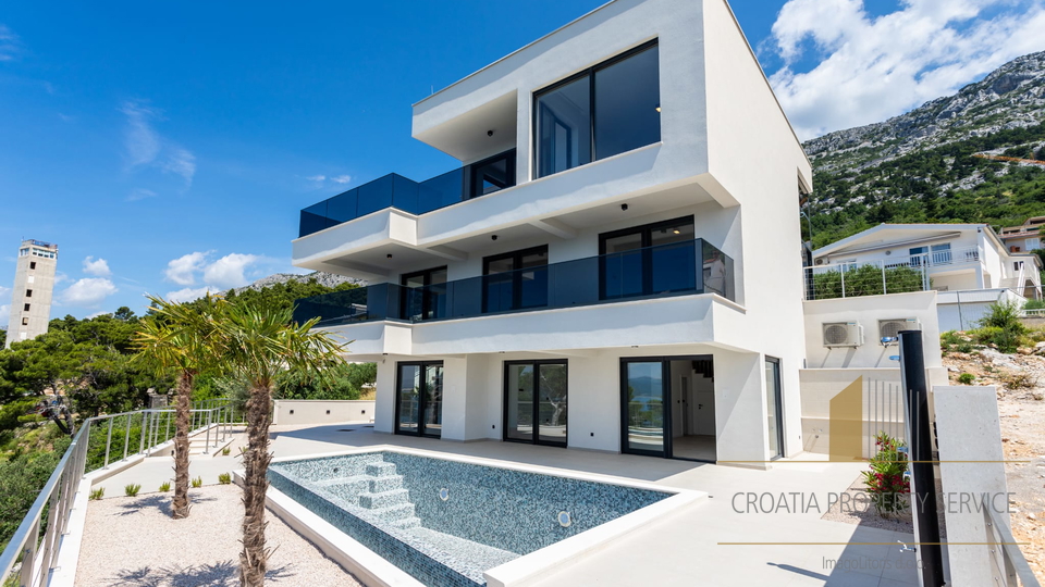 Modern luxury villa with panoramic sea view - Brela!