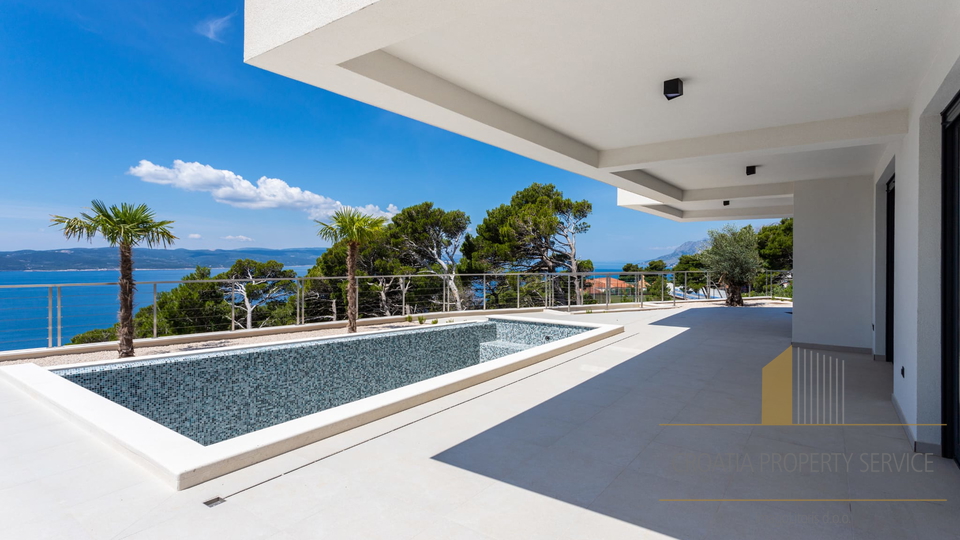 Modern luxury villa with panoramic sea view - Brela!