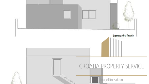 Terreno edificabile con progetto e permesso per una villa con piscina - Vir!
