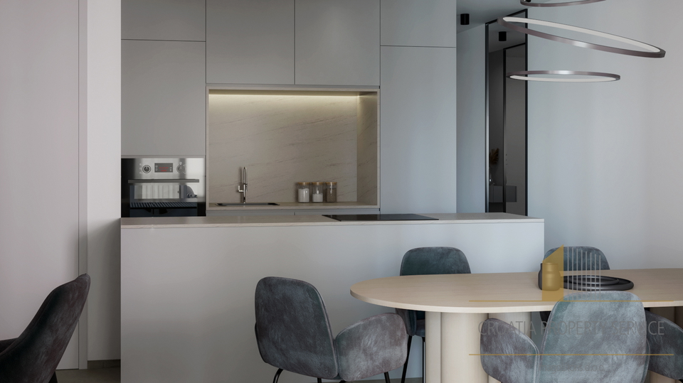 Modern penthouse with sea view – Čiovo, 150 m from the beach!