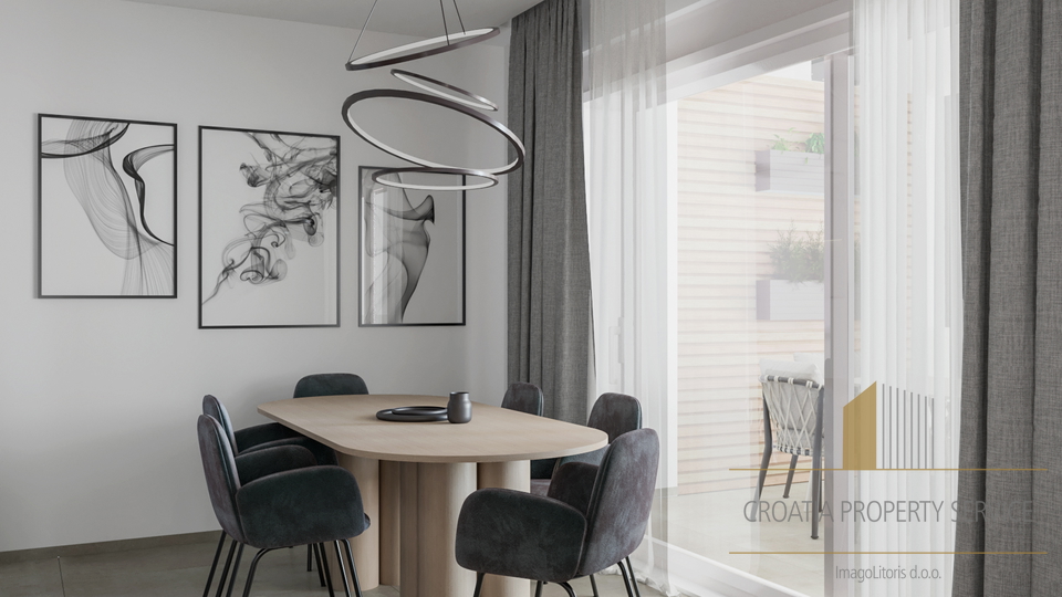 Modern penthouse with sea view – Čiovo, 150 m from the beach!