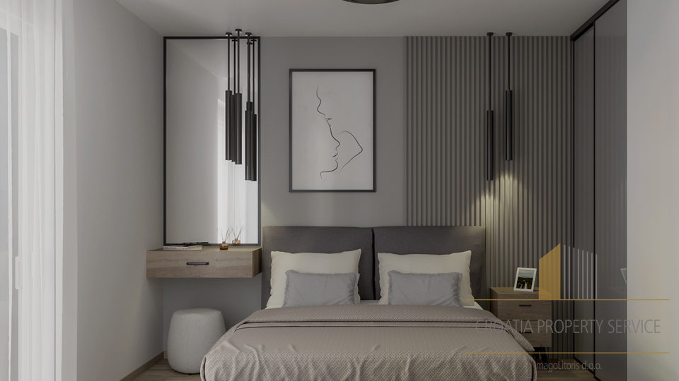 Modern penthouse with sea view – Čiovo, 150 m from the beach!