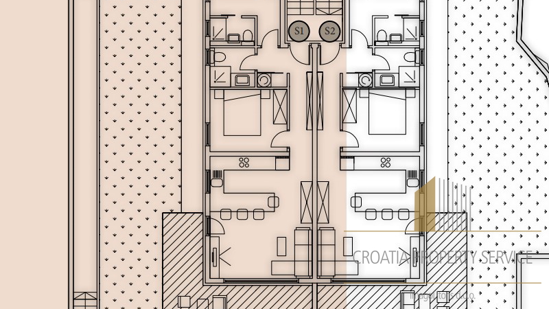 Appartamento di lusso con giardino in una nuova costruzione a 150 m dal mare - isola di Čiovo!