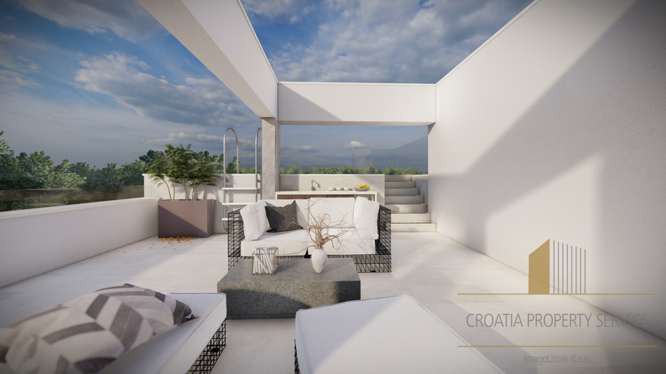Luxusvilla mit Pool und Dachterrasse in der Nähe von Zadar!