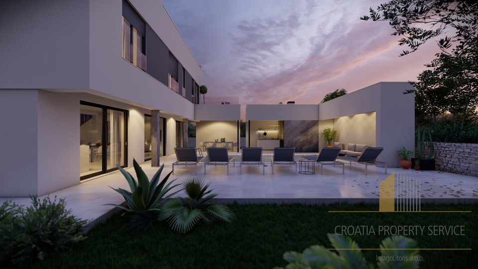 Luxusvilla mit Pool und Dachterrasse in der Nähe von Zadar!