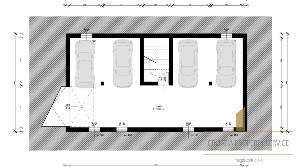 Edificio in ottima posizione a 400 m dal mare a Kaštel Štafilić!