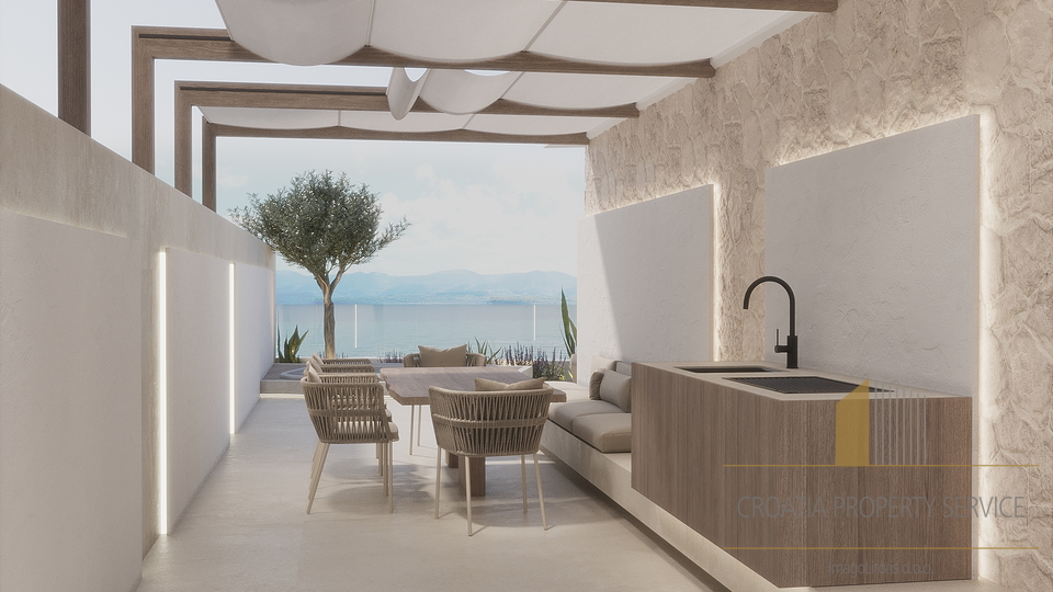 Meravigliosa ed elegante villa di prima fila sul mare - Sukošan!