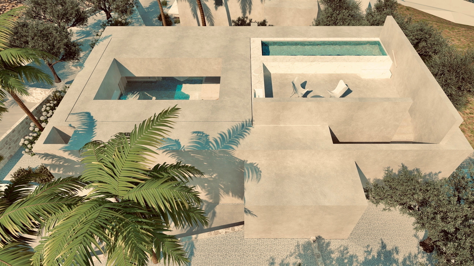 Ekskluzivno gradbeno zemlji&scaron;&ccaron;e z lokacijsko dovolilnico za 3 luksuzne vile &ndash; otok Bra&ccaron;&comma; Milna