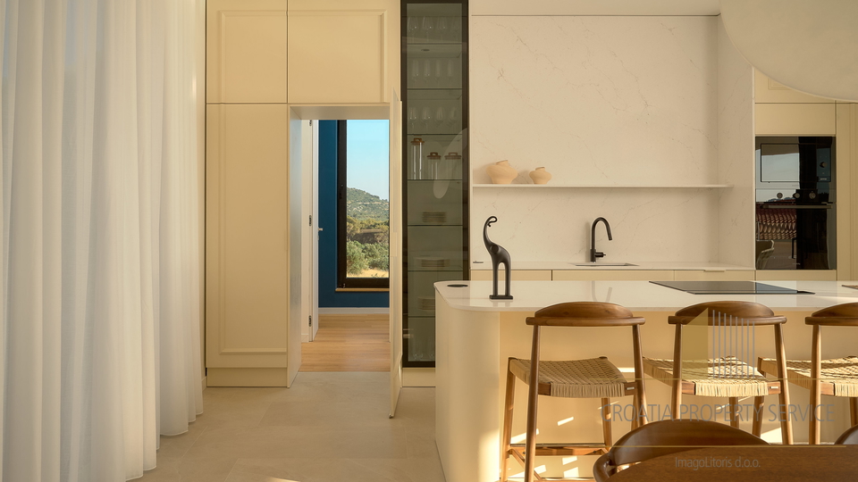 Exklusive moderne Villa mit Panoramablick auf das Meer – Primošten!