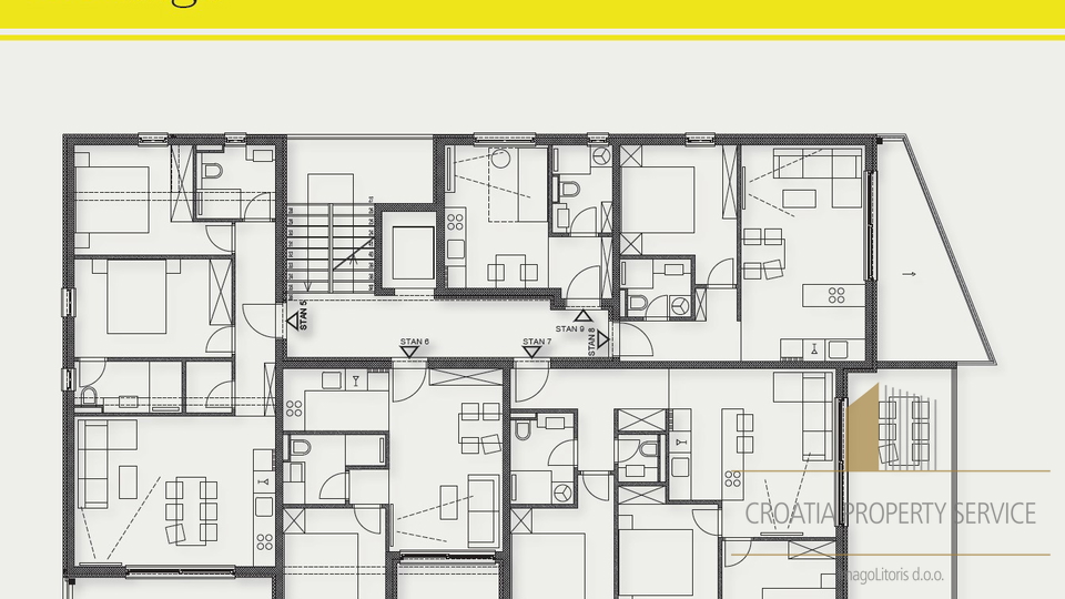 Apartment in a luxurious new building with a view of the sea on the island of Čiovo!
